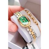 Daniel Klein Oval Kasa Gold Gümüş Kadın Saat - Çelik Kordon - Japon Makina - Su Geçirmez - Özel Kutulu DKBY2060C3