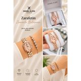 Daniel Klein Özel Seri Hediyelik Kadın Saat Rose Gold Renk - Çelik Kordon Japon Makina Özel Şık Kutulu GDKB2058C6