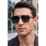 Daniel Klein Polarize - UV400 Koruma Metal Çerçeve Gun Siyah Orijinal Erkek Güneş Gözlüğü 59 Ekartman DKGG81C2