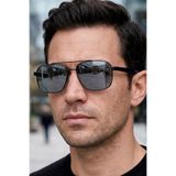 Daniel Klein Polarize - UV400 Koruma Metal Çerçeve Siyah Renk Orijinal Erkek Güneş Gözlüğü 57 Ekartman DKGG77C2
