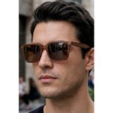 Daniel Klein Polarize - UV400 Korumalı Kahverengi Orijinal Erkek Güneş Gözlüğü 57 Ekartman DKG6295C2
