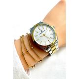Daniel Klein Premium Kadın Kol Saati - Bileklik Hediyeli DKL-M-00002 - Altın - Beyaz