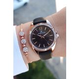 Daniel Klein YENİ MODEL siyah Rose Gold taşlı Kadın Kol Saati