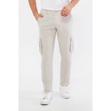 Daniel Voi Erkek Kargo Cepli Bej Slim Fit Günlük Rahat Pantolon - 42