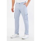 Daniel Voi Erkek Kargo Cepli Buz Mavisi Slim Fit Günlük Rahat Pantolon - 40