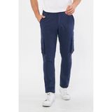 Daniel Voi Erkek Kargo Cepli Koyu Lacivert Slim Fit Günlük Rahat Pantolon - 40