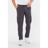Daniel Voi Erkek Kargo Cepli Siyah Slim Fit Günlük Rahat Pantolon - 40