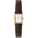 Daniel Wellington Bound Mini Dark Brown Lizard White G DW00600904 Kol Saati - Beyaz