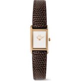 Daniel Wellington Bound Mini Dark Brown Lizard White Rose G DW00600908 Kol Saati - Beyaz