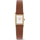 Daniel Wellington Bound Mini Light Brown Lizard White Rose G DW00600909 Kol Saati - Beyaz