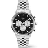 Daniel Wellington Iconic 42 Chronograph Arch 5-Link Onyx Panda S DW00600873 Kol Saati - Siyah