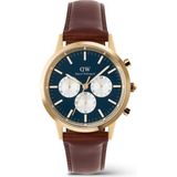 Daniel Wellington Iconic 42 Chronograph St Mawes Arctic Panda G DW00600875 Kol Saati - Mavi