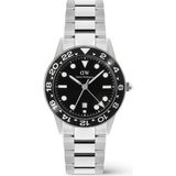 Daniel Wellington Iconic Gmt Link Black Ceramic Bezel S DW00600919 Kol Saati - Siyah