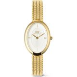 Daniel Wellington Juliette Braided Mesh White Sunray G DW00600882 Kol Saati - Altın
