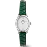 Daniel Wellington Ophelia Mini Green Lizard White Guilloché S DW00600889 Kol Saati - Yeşil
