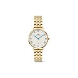 Daniel Wellington Petite 28 Roman Numerals Date 5-Link White G DW00600857 Kol Saati