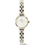 Daniel Wellington Petite Mini 3-Link Two Tone G DW00600923 Kol Saati - Beyaz