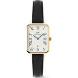 Daniel Wellington Quadro 20X26 Roman Numerals Date Sheffield White G DW00600865 Kol Saati - Altın - Siyah