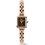 Daniel Wellington Quadro Mini 15.4X18.2 Arch 3-Link Amber Sunray Rg DW00600849 Kol Saati - Kahverengi