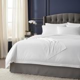 Danjor Linens Beyaz Çift Kişilik Yatak Çarşafı Seti - 4 parça Yumuşak Yatak ve Yastık Kılıfı Seti Derin Cepli - Nefes Alabilir, Kırışıklık Yapmaz ve Solmaz