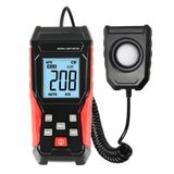 DANOPLUS Fotometre Dijital Luxmeter Aydınlatma Gücü Fotometre, 360 Derece Döndürülebilir Sensörlü, Ölçüm Aralığı 0 ~ 200.000 Luxmeter Test Cihazı
