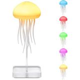 Dans Eden Deniz Anası Gece Lambası, 5 Farklı Rgb Işık Modu, Akıllı Sesli Kontrol, Masa Üstü ve Tavana Asılarak Kullanılabilir, Hareketli ve Dönen Dokunaçlar, Şarjlı Hareketli Deniz Anası Gece Lambası