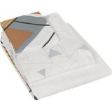 Dante Geometrik DESENLI Pamuk Pike Takımı, Taba, Tek Kişilik