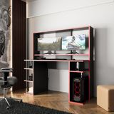 Dante S8480 Oyuncu Masası Siyah Kırmızı 140 cm