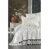 Danteel Home Gizem Gipürlü Yatak Örtüsü 3 Parça (Krem) - Ekru - 240 x 250 cm