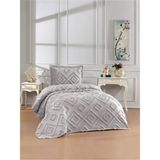 Danteel Home Olive 2 Parça Tek Kişilik Pike Takımı Gri