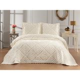 Danteel Home Valencia 3 Parça Çift Kişilik Pike Takımı Krem - 240 x 250 cm