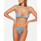 Dantel Bralet-String İç çamaşır takım - Haki