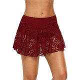 Dantel Etekli Bikini Altı BORDO 36