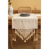 Dantel İşlemeli Boncuklu Runner 50X130 Cm