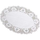 Dantel Pasta Altlığı Oval 36LI 16X23 cm Oval Tabak Pasta Muffin Kek Kurabiye Sunum Altlığı Sunum
