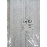 Dantel Polyester Sanal Tül Bant Beyaz 15 Metre En 6 cm ON-696-B