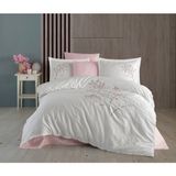 Dantela Blesk Krem Nakışlı Nevresim Takımı - 200 x 220 cm