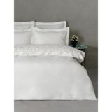 Dantela Moon Nakışlı Pamuk Saten Çift Kişilik Nevresim Takımı - Krem - 200 x 220 cm