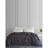 Dantela Notte Fitilli Yatak Örtüsü - Antrasit - 240 x 260 cm