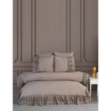 Dantela Romantica Poplin Nevresim Takımı - Bej - 200 x 220 cm