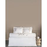 Dantela Sementa Nakışlı&el-Işi Pamuk Saten Nevresim Takımı - Bej - 200 x 220 cm