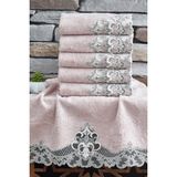 Dantela Vita Bambu 50X80CM 6'lı El Havlusu - 6401 - Pudra - 50 x 90 cm