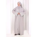 Dantelli Namaz Feracesi 6093 Gri