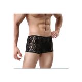 Dantelli Seksi Siyah Erkek Boxer - Seksi Erkek İç çamaşırı CK274612