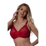 #Dantellisütyen Kaliteli Esnek Kumaş Şık Rahat Polyamit Bordo Dantelli Toparlayıcı Sütyen