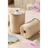 Dantelux 100 Gr. Doğal Yumuşak Örüm Rafya - Ekru