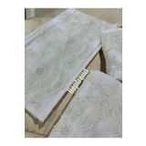 Dantelux 2 Li Fransız Güpürlü Çeyizlik 50x90 Kadife El ve Yüz Havlusu