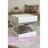Dantelux Asetat Çeyiz Kutusu (Şeffaf - Katlanabilir - Pratik Kurulum) Büyük Boy - Beyaz BEYAZ - BÜYÜK BOY