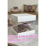 Dantelux Asetat Çeyiz Kutusu (Şeffaf - Katlanabilir - Pratik Kurulum) Büyük Boy - Beyaz