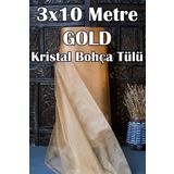 Dantelux Çok Amaçlı Kristal Tül (Bohça Tülü) 3x10 Metre - Gold